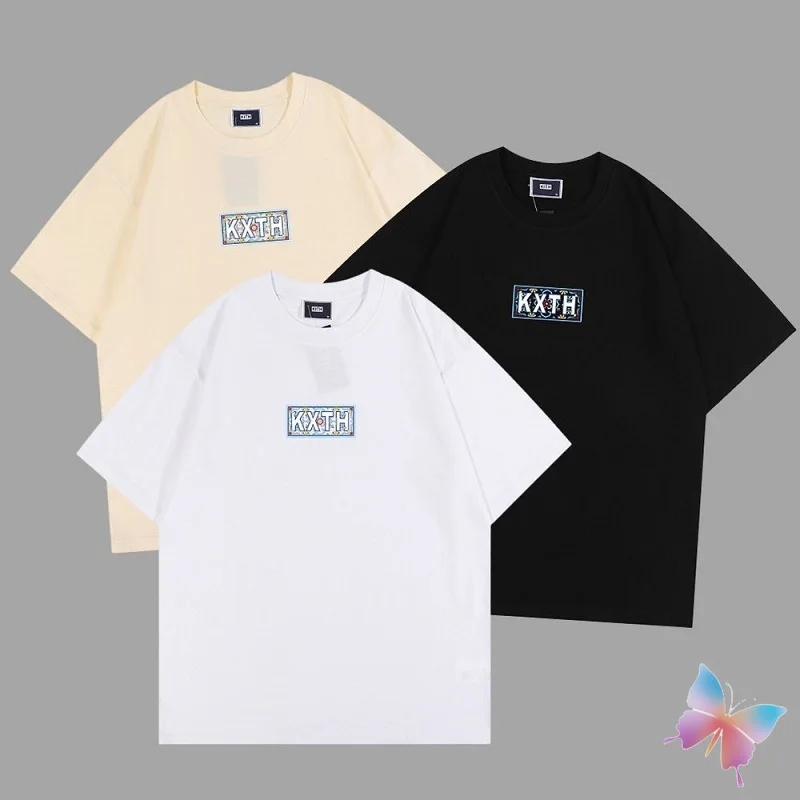 

Box Print KITH T Shirts Cashew Totem Short Sleeve Tee Men Women Loose T-Shirt