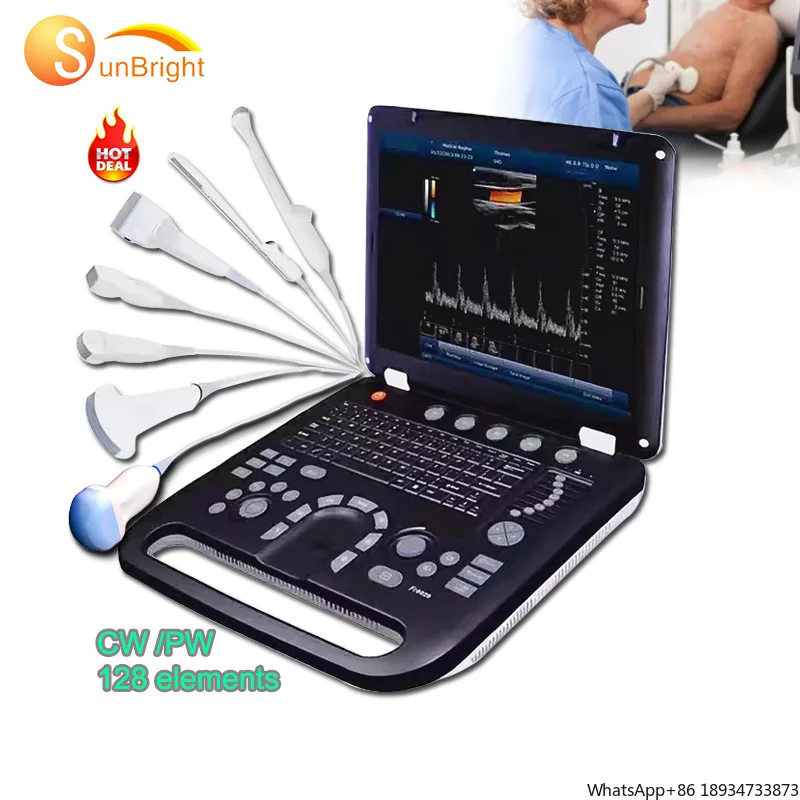 Sunbright Hospital Color Doppler Ecografo Портативный портативный ультразвуковой ультразвук для