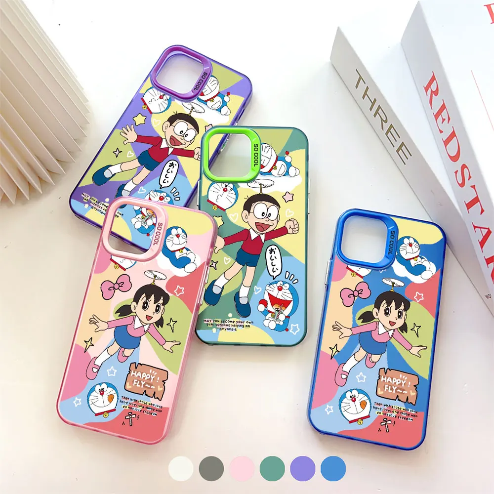 Cute Doraemon Anime PHONE CASE FOR VIVO Y100 Y93 Y91 Y81 Y78 M TI Y77T Y56 Y51 Y50 Y36Y35 Y33Y Y33S Y32 Y22 S PLUS 5G