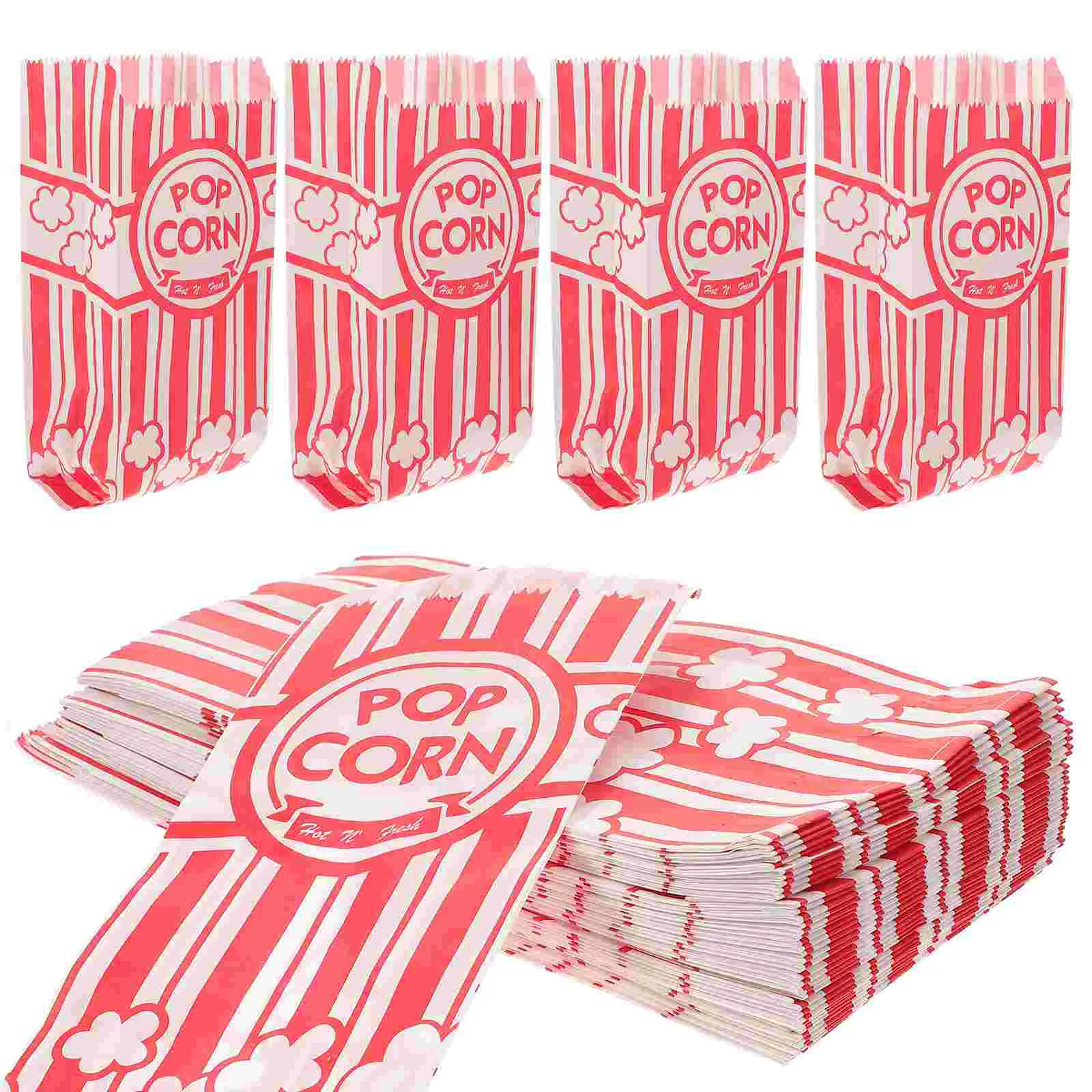 

50 Pcs Popcorn Paper Bag Portable Holder Mini Bags Candy Container Holders Individual Packets Snack Accessory