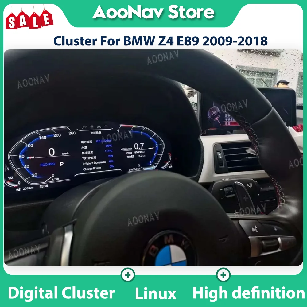 

Цифровой кластер для BMW Z4 E89 2009-2018, виртуальный кабина, приборная панель с ЖК-дисплеем и кристальной панелью, спидометр