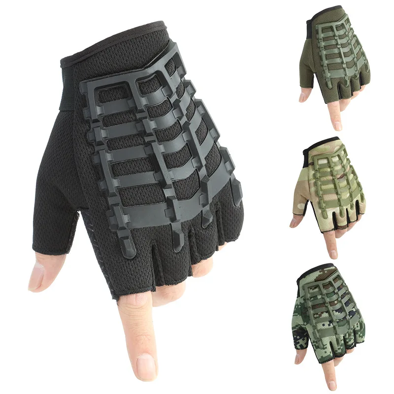 

Tactical Army Half Finger Gloves Military Paintball Airsoft Shooting Combat Fishing Protective Fingerless Glove Anti-skid Men