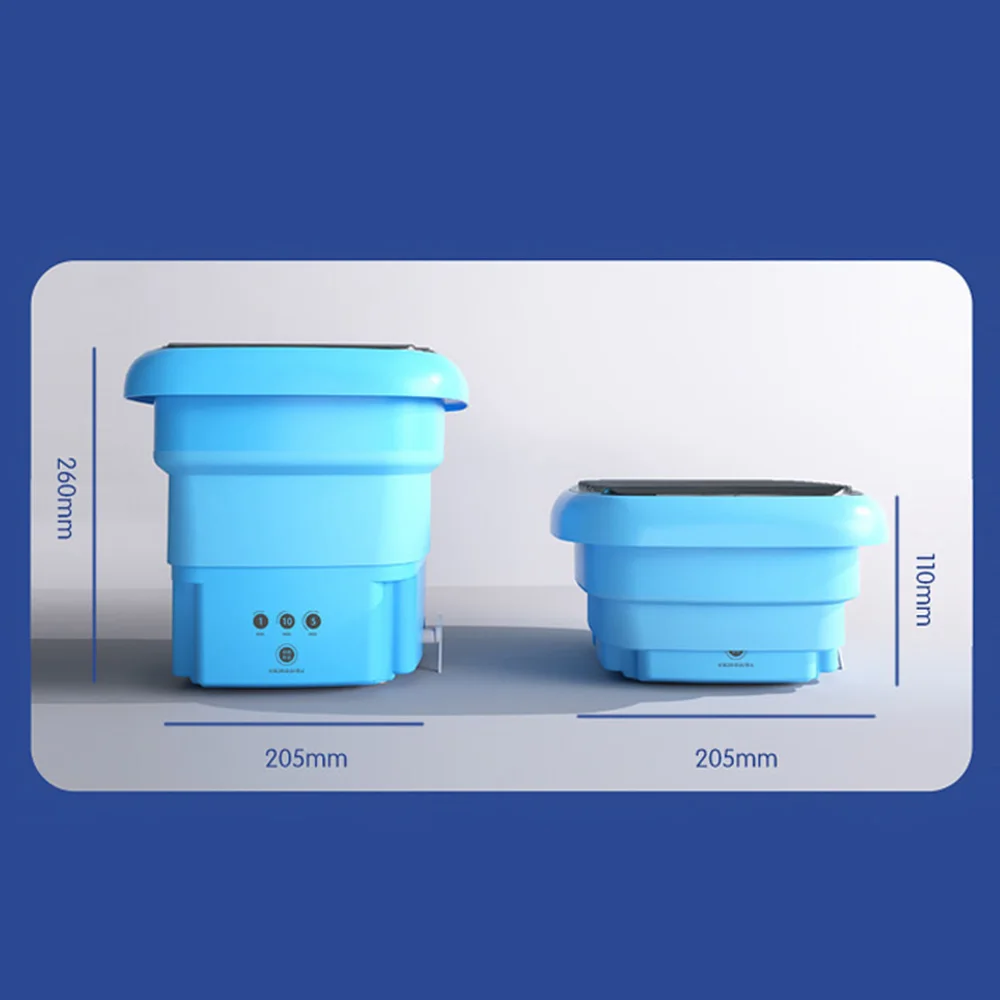 Портативное ведро для стирки одежды складная переносная стиральная машина сушки