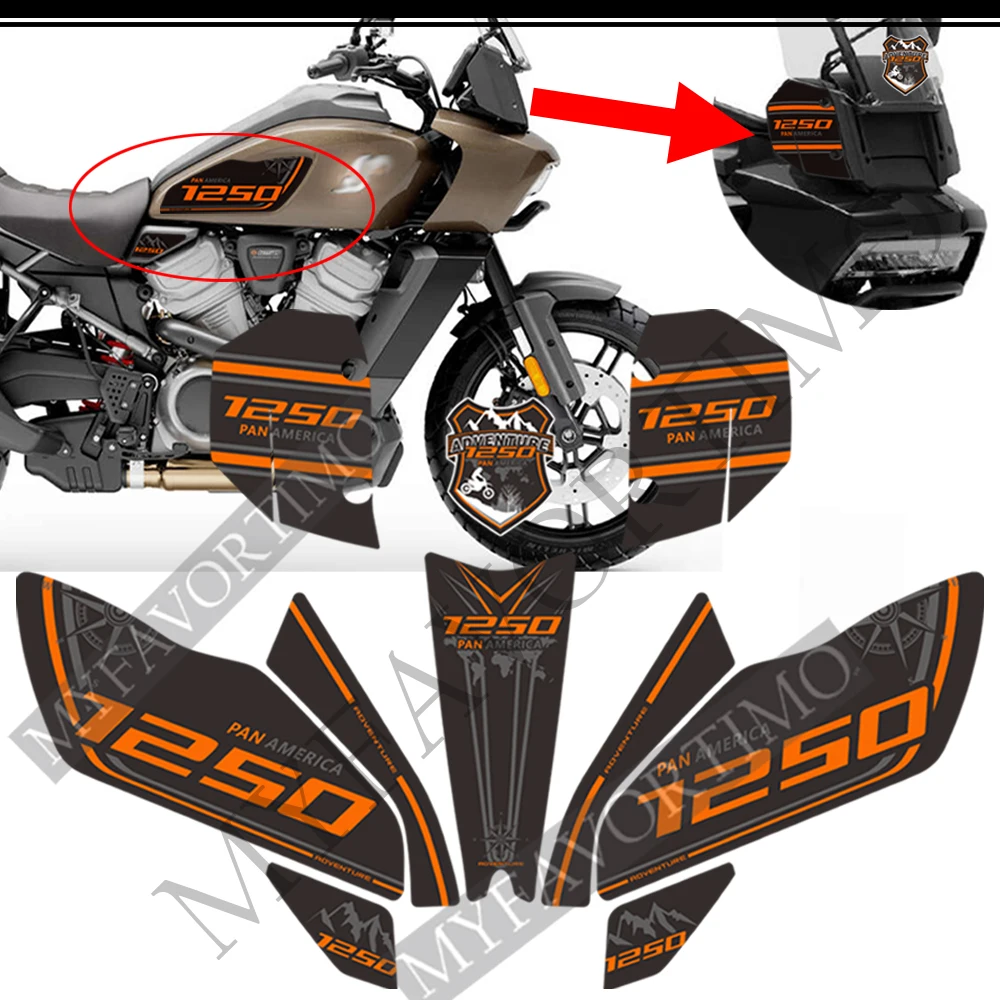 2020 2021 2022 для HARLEY Pan America 1250 комплект с эмблемой логотипа бензобака протектор