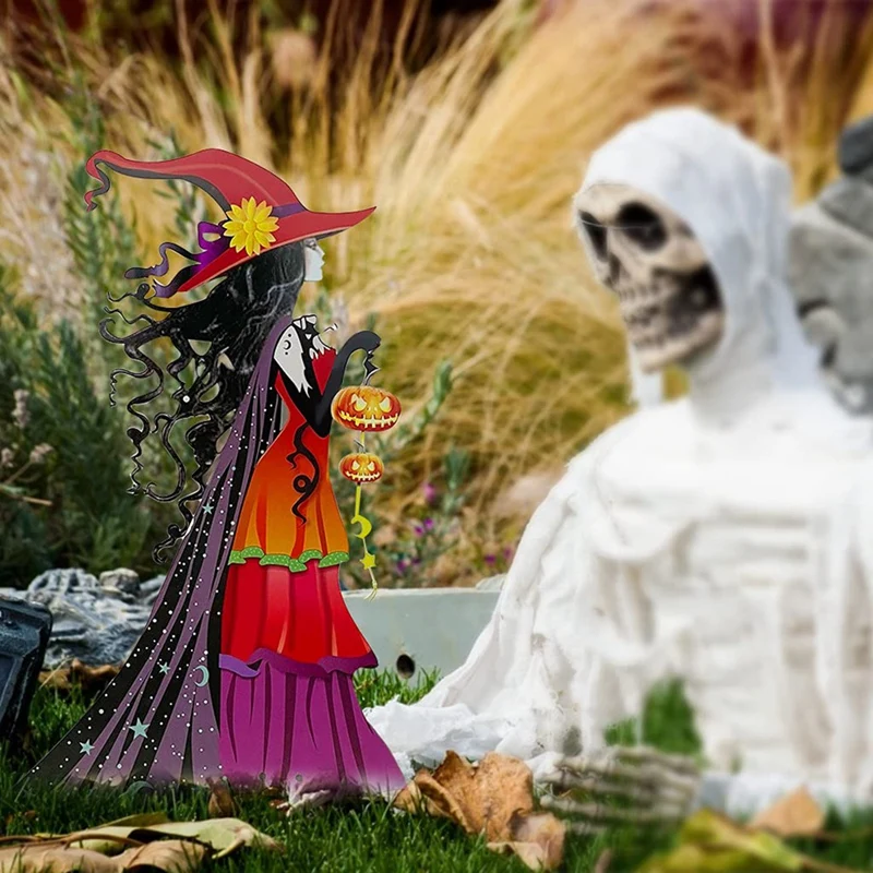 

1 Piece Outside Halloween Witch Decoration Fantastic Art Collection, Halloween, Courtyard, Garden, Lawn L