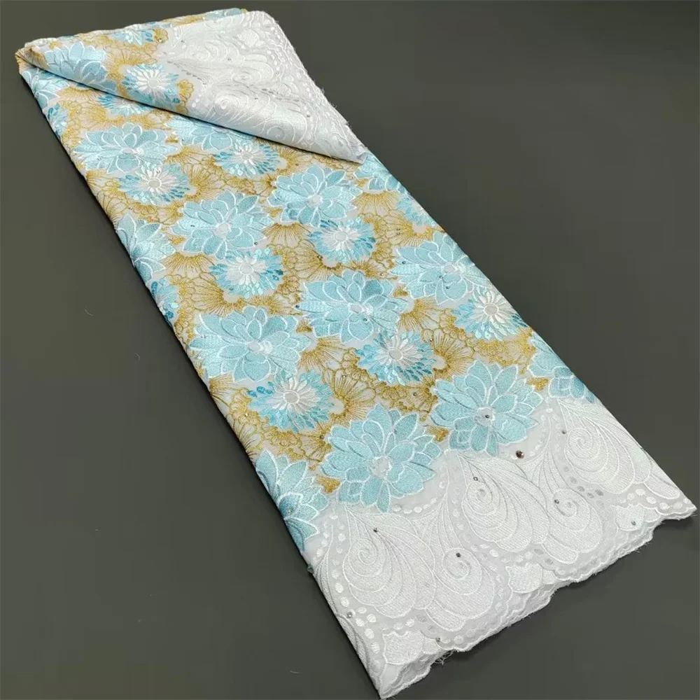 

Swiss Lace Cotton High Quality Swiss Voile Lace Fabrics Embroidered African Lace For Women Dress