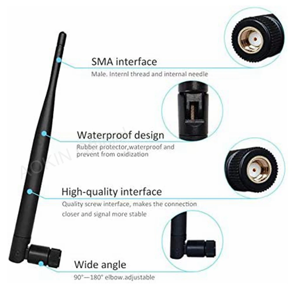 Двухдиапазонная WiFi антенна для Wi-Fi 2 шт