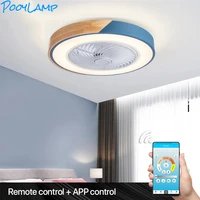 smart ceiling fan fans with lights remote control three speed stepless dimming bedroom decor ventilator lamp 110 230v silent