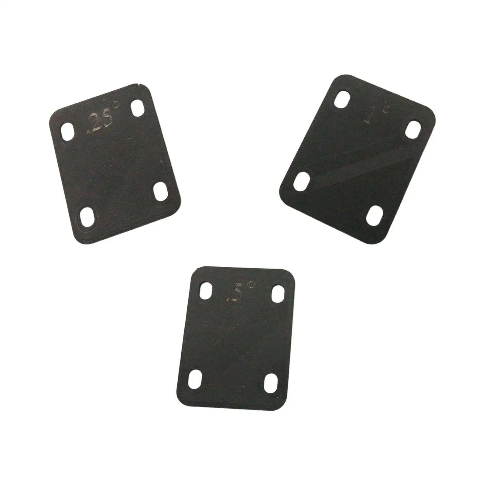 

3x 4 Holes Neck Plate Gasket Durable Neckplate Replace Accs Cushion Shim for Electric Guitar