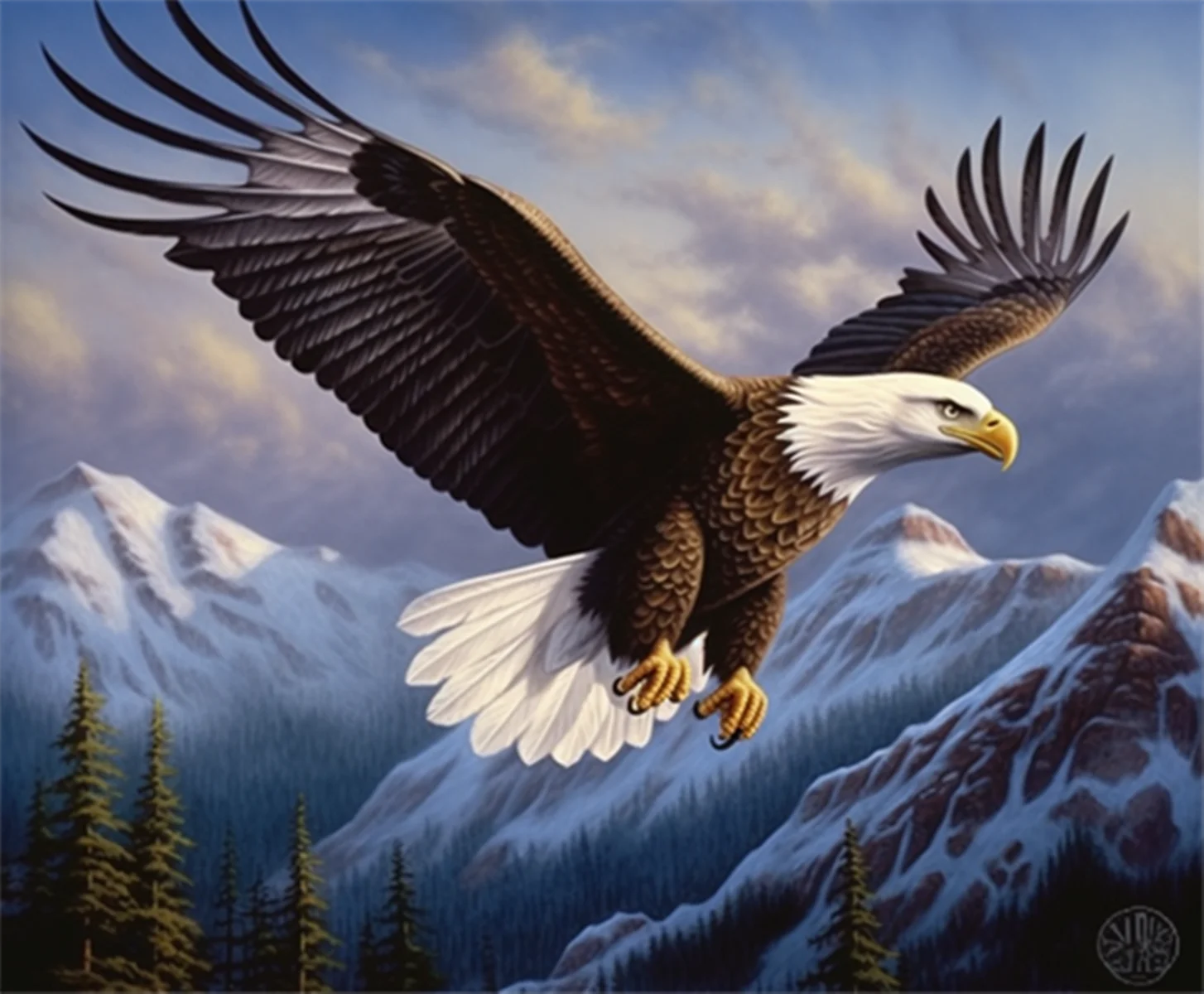 

jigsaw puzzles for Adults and Families Eagles Antelope on Snowy Mountains Formation wooden DIY Toys Gift for Home