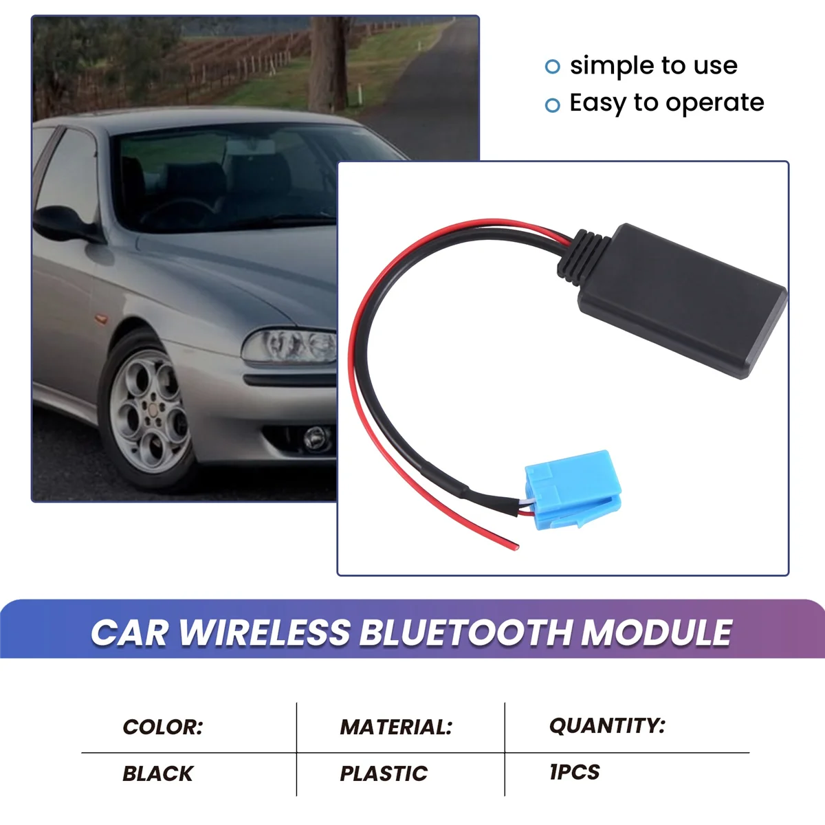 Музыкальный адаптер Aux Blue-Tooth с интерфейсом беспроводной радиоприемник стерео