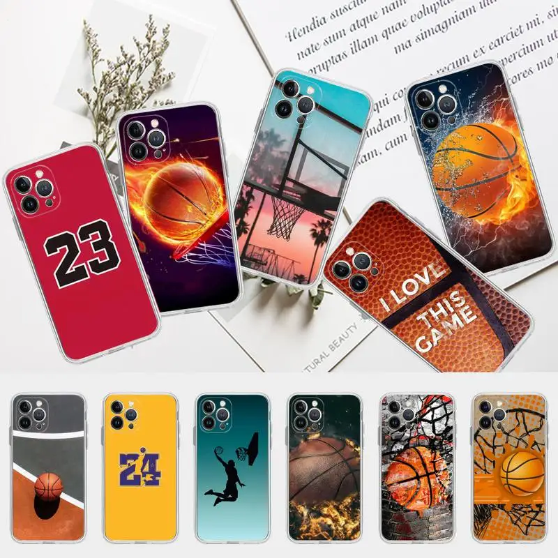 

Basketball Basket Number Phone Case Silicone Soft for iphone 14 13 12 11 Pro Mini XS MAX 8 7 6 Plus X XS XR Cover