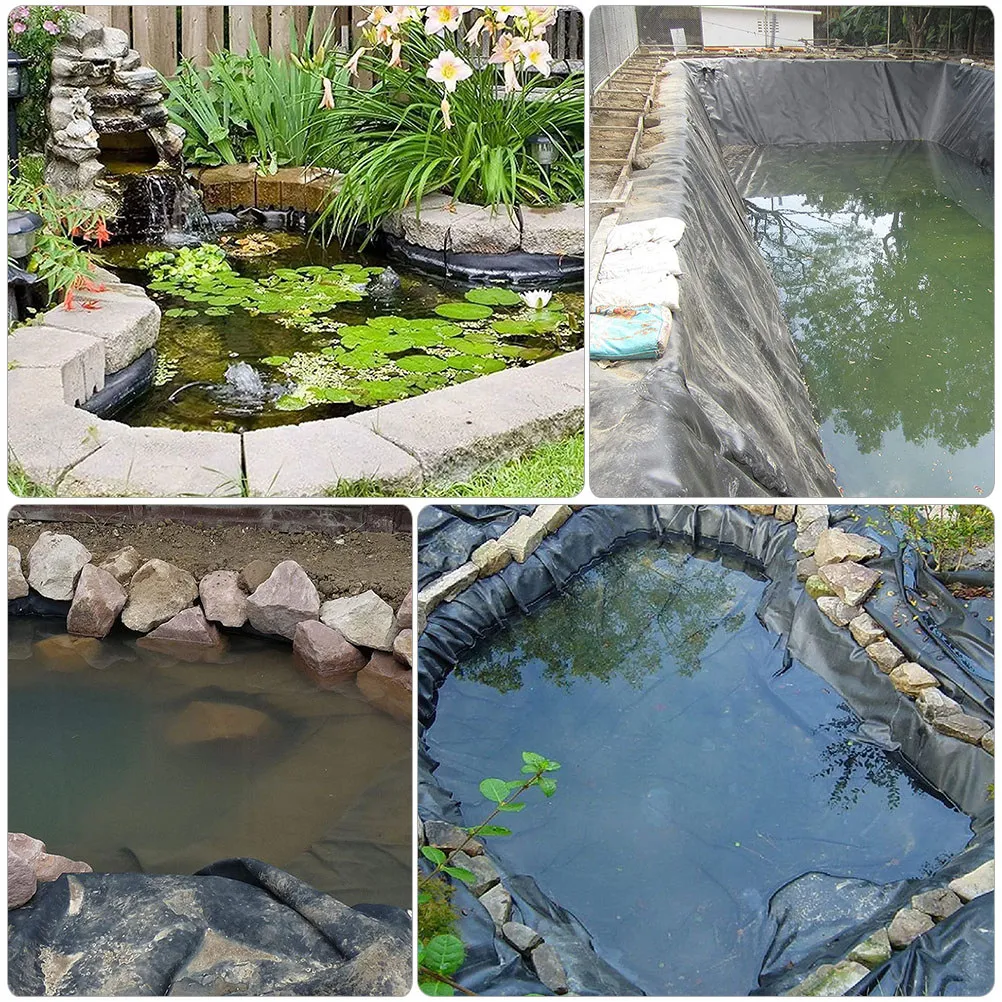 Фото Пленка для пруда из HDPE, большая, нарезаемая, водонепроницаемая, для рыбоводства, антипротечная мембрана, подложка для рыбоводческих хозяйств №5