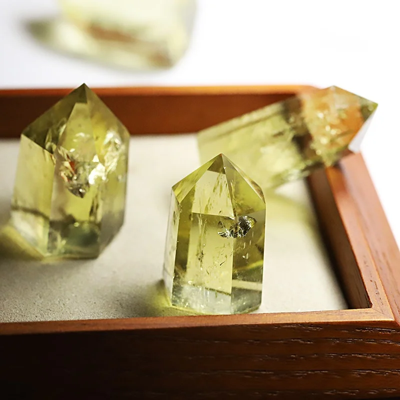 24 бразильская колонна с цитрином шестиугольная призма украшение для стола