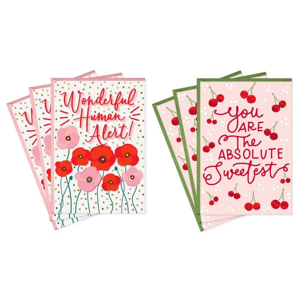 

Packed Party Thank You Card Assortment - Wonderful Human (6 cards, 2 designs, Envelopes Included) greeting cards gift card