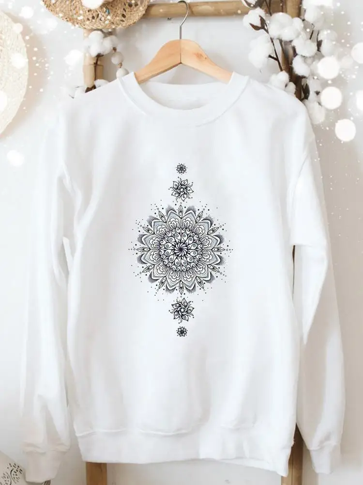 

Autumn Spring Sweatshirts Floral Vintage Trend Cute Women Clothes Fashion Female Casual Aesthetic Long Sleeve Graphic Pullovers