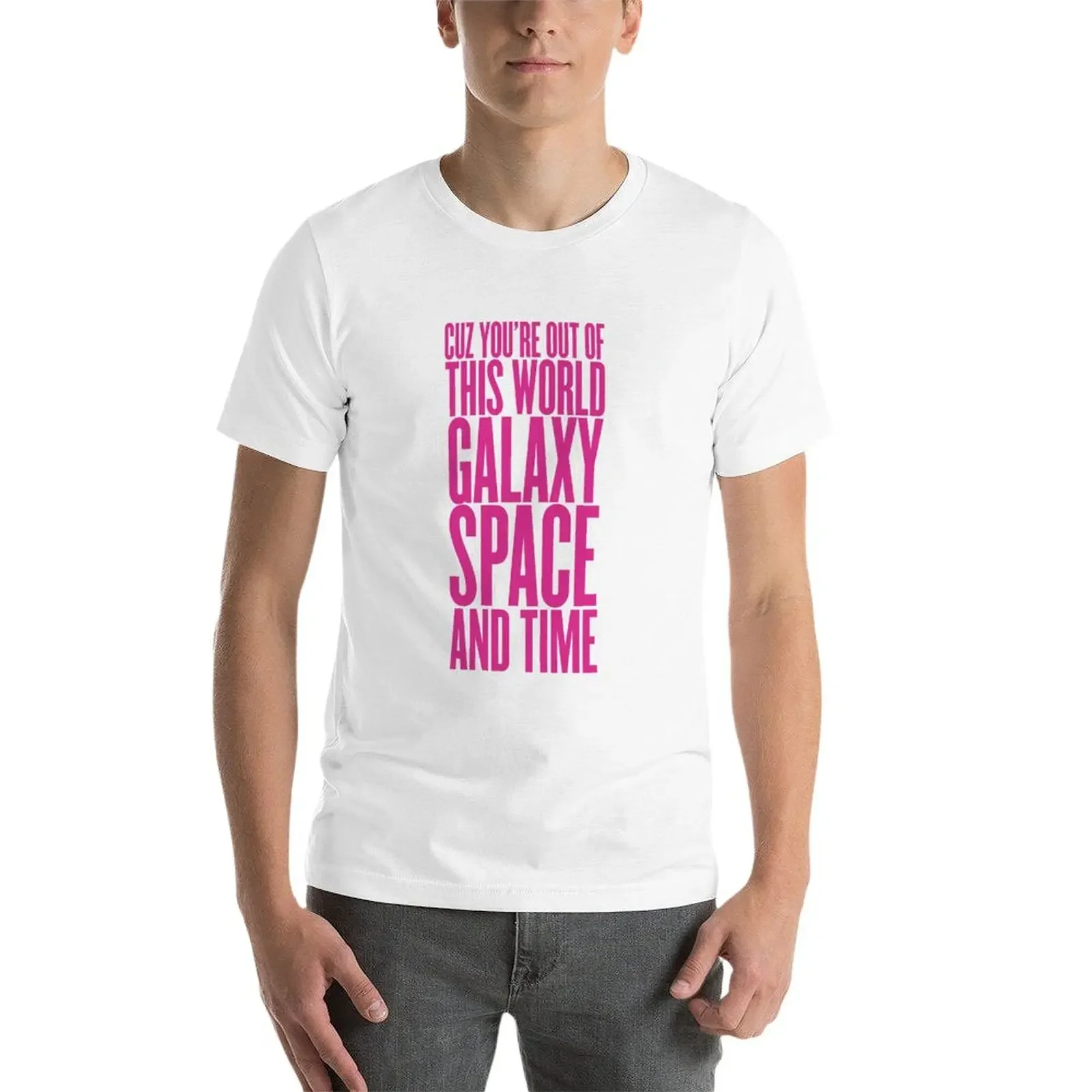 Новая футболка Cuz You're Out Of This World футболки для мальчиков мужские черные мужчин