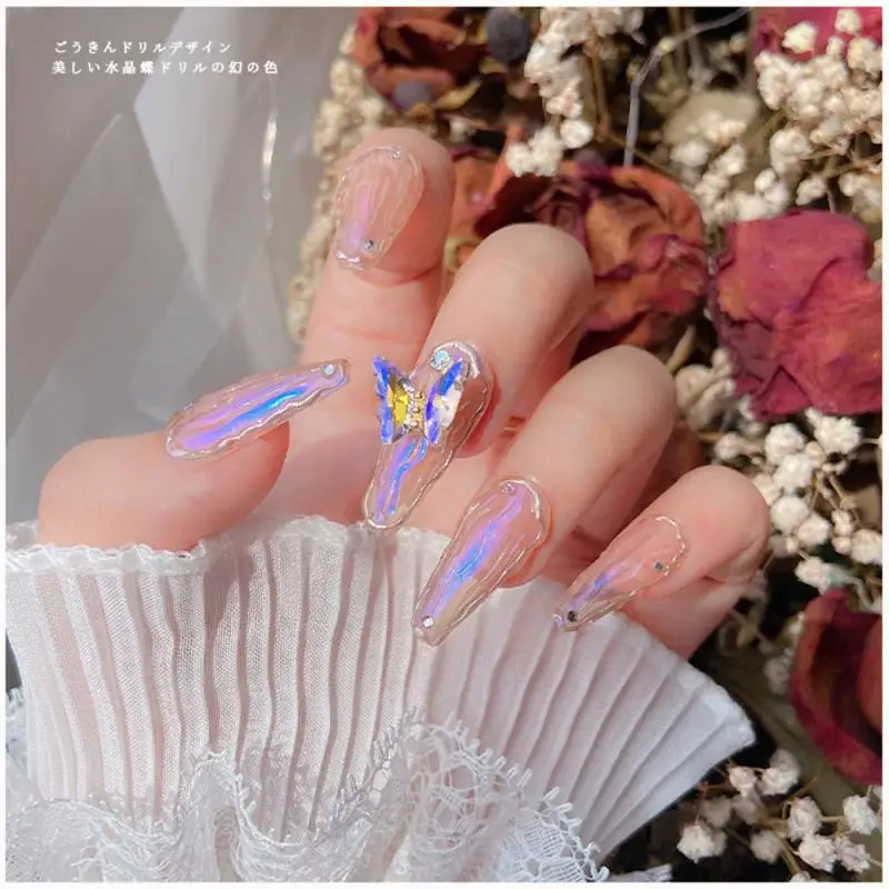 Бабочки Дизайн ногтей дизайнерские подвески 3d-роскошные хрустальные бабочки