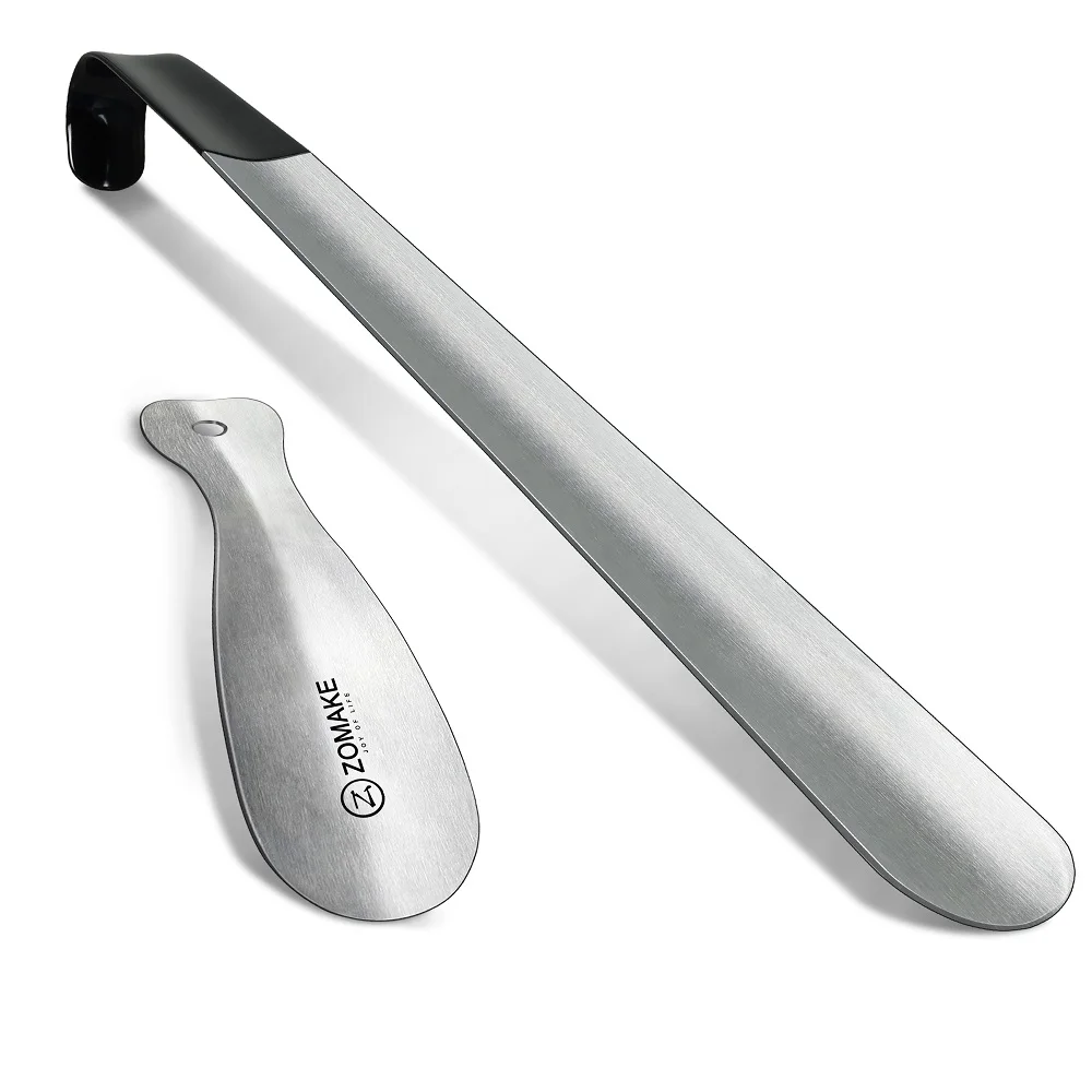 ZOMAKE Metal Long Handle ShoeHorn 16.5