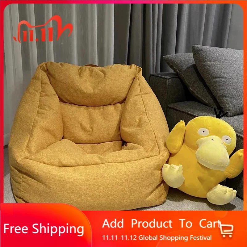 

Puffy Lounge Recliner Sofa Bed Single Lazy Bag Accent Bean Bag Sofas Living Room Bedroom Pouf Chambre Couch Furniture WWH35XP