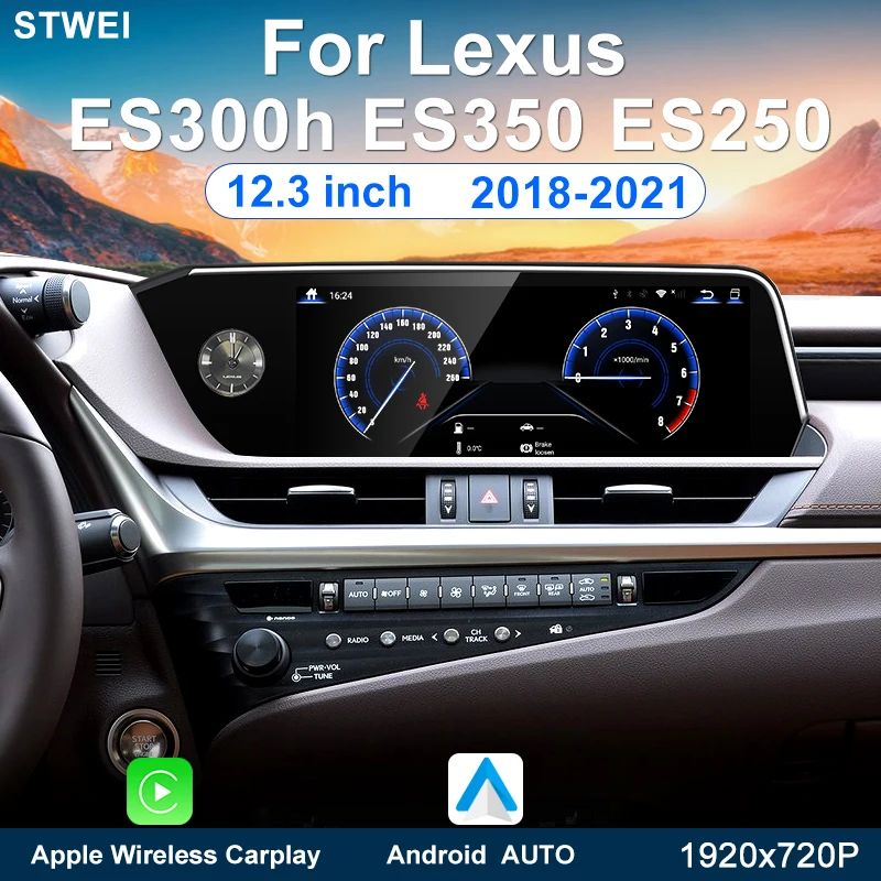 Для Lexus ES200 ES250 ES300H ES350 2018-2021 12 3-дюймовый автомобильный радиоприемник