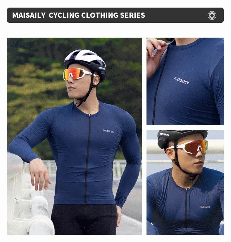 Комплект велосипедной одежды MAISAILY с длинным рукавом одежда для весны и осени