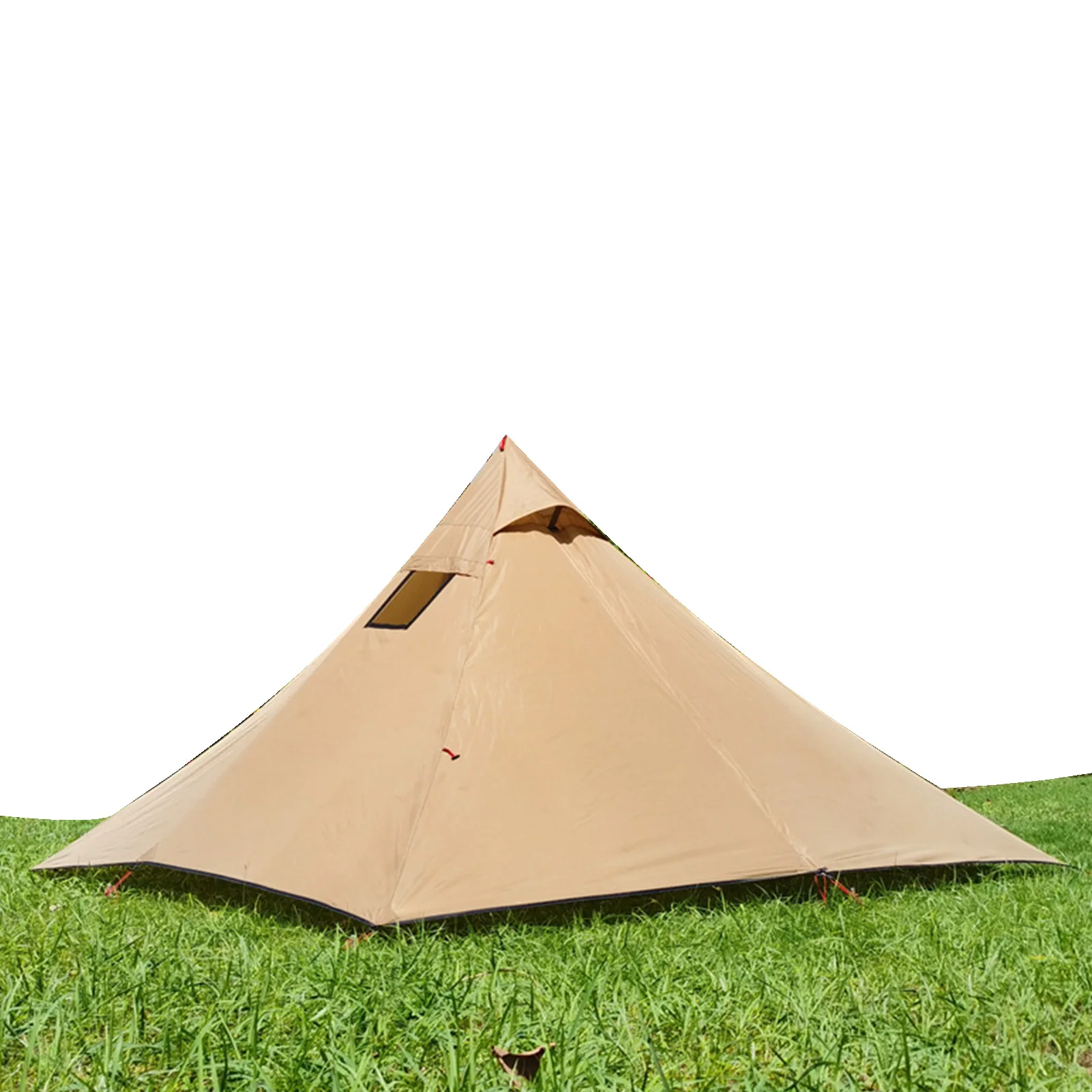 

Camping Tent 3/4 Person Backpacking Tent Waterproof Windproof Easy Setup Tent Lightweight Pyramid Outdoor Tent With Square