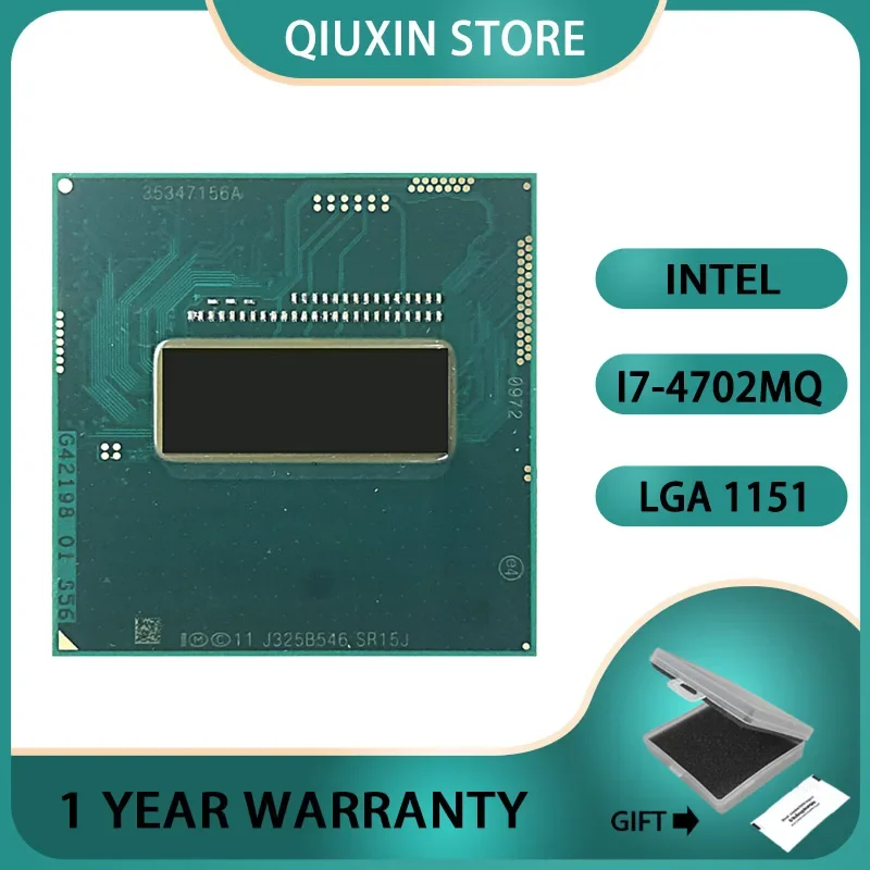 Процессор Intel Core i7-4702MQ i7 4702MQ SR15J 2 ГГ 37 Вт Разъем G3 / rPGA946B четырехъядерный