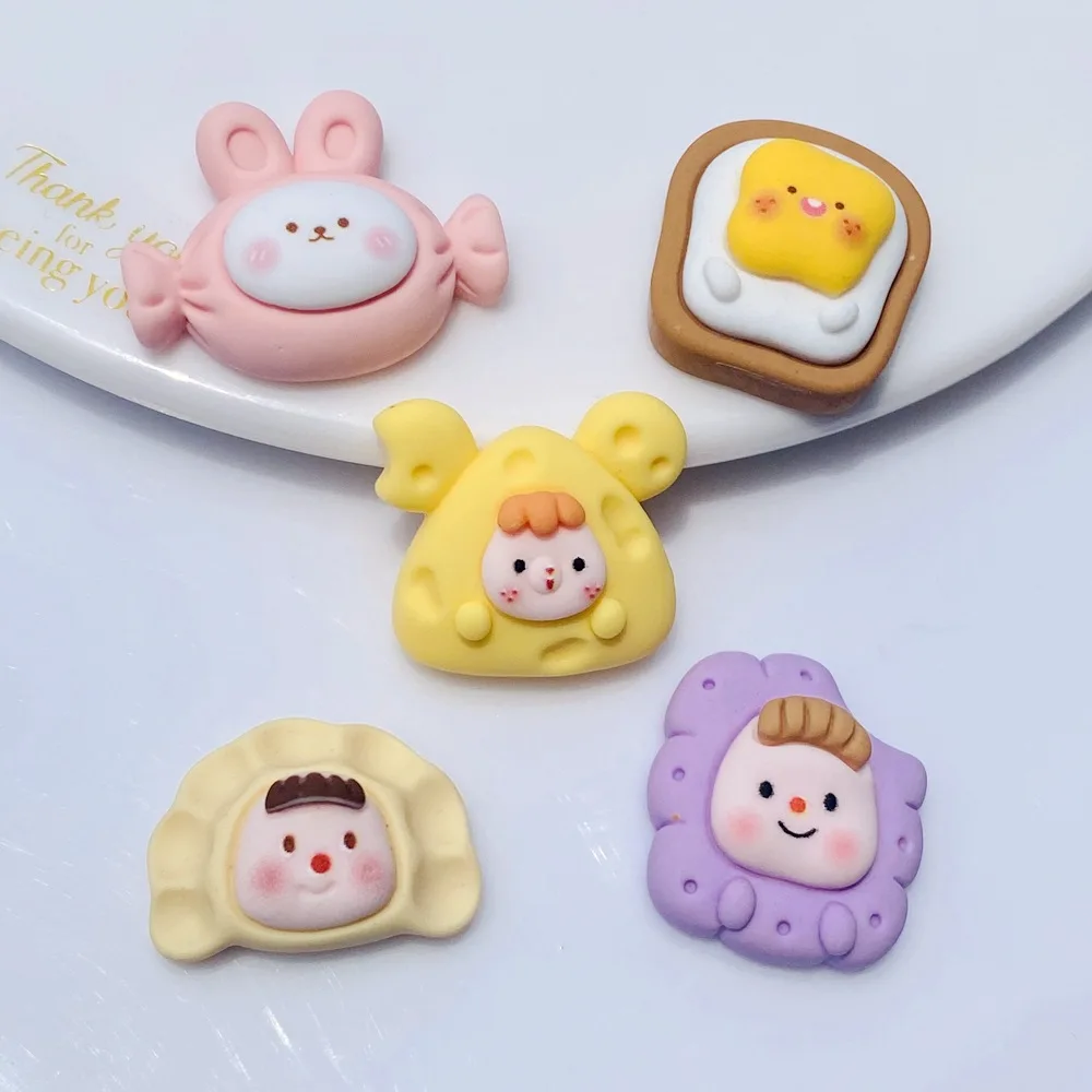 

Милые Мультяшные печенья, Потрясающие конфеты, искусственная смола, аксессуары для кукольного домика