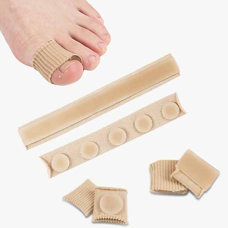 

Anti-Wear Fiber Gel Tube Toe Finger Protector Pedicure Corn Callus Pain Relief Foot Care Cap Cover Separator