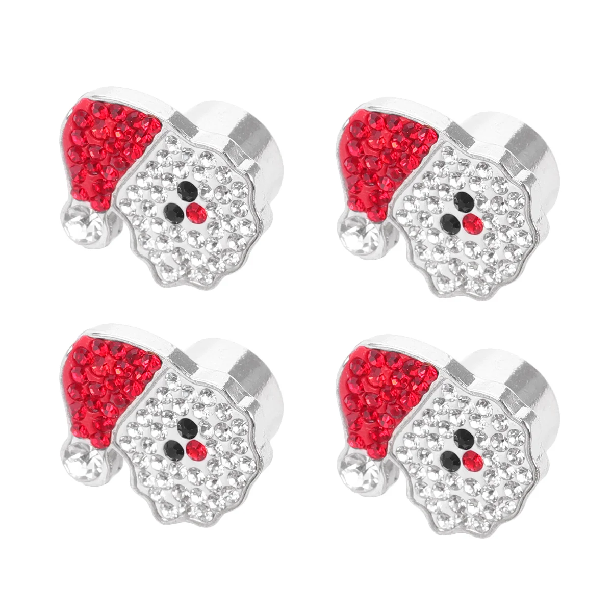 

Caps Tirecar Pressure Stem Christmas Cap Rhinestones Bling Decor Cover Accessories Wheel