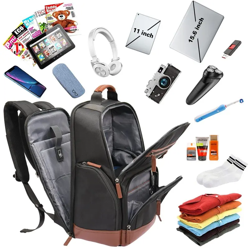 

Backpack for Men Women, Business Travel Backpack 15.6 Inch College School Computer Bag, Weekender Carry-On Luggage Backpack