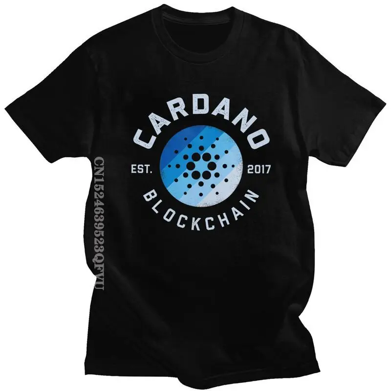 

Men's Cardano Tshirts Women Men Cotton Tshirts Unique T Shirt Leisure ADA Cryptocurrency Crypto Currency Blockchain Tee Tops