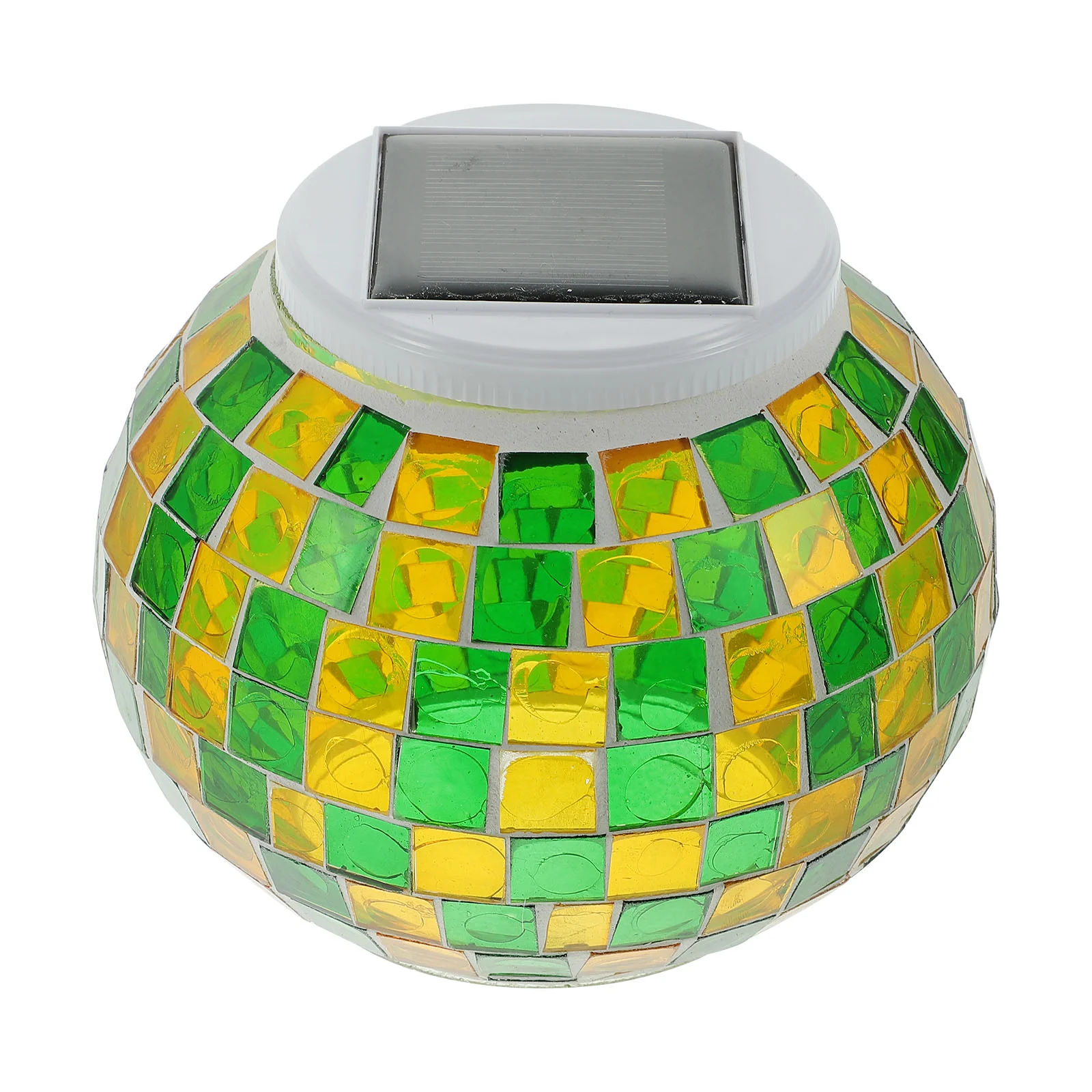 

Мозаичная уличная лампа на солнечной батарее, декоративный садовый светильник с орнаментом, мозаичная лампа, уличное освещение на солнечно...