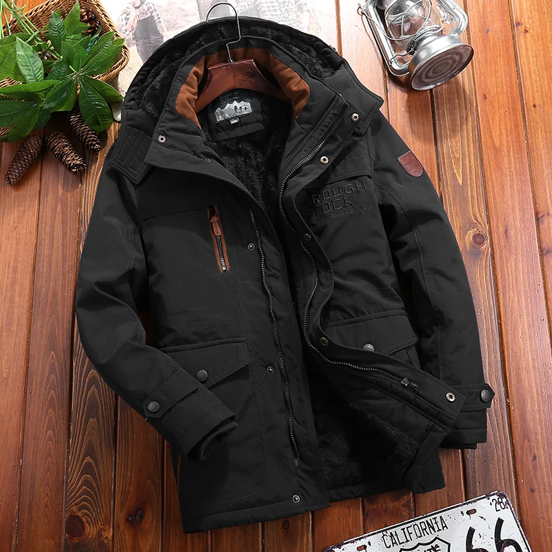 Куртка на хлопковой подкладке. Мужская зимняя утолщенная свободная повседневная