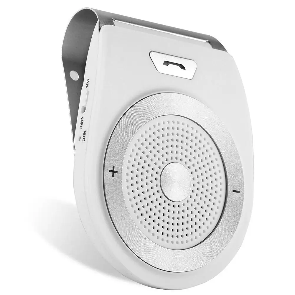 

Car Speakerphone Kit Sun Visor Bluetooth-compatible Hands-free Speaker Phone HD Stereo Audio With Noise-cancelling Microphones
