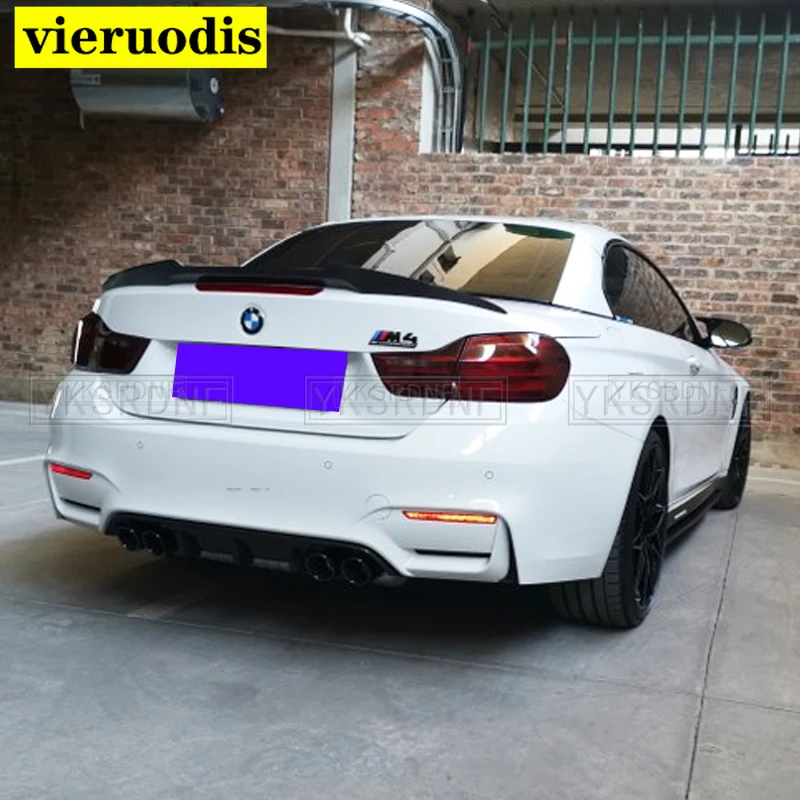 

Стильный задний спойлер M4 из углеродного волокна на крышу багажника, крыло для BMW F33 Convertible 4 серии 420i 428i 435i F83 M4 2014 2015 2016 и выше