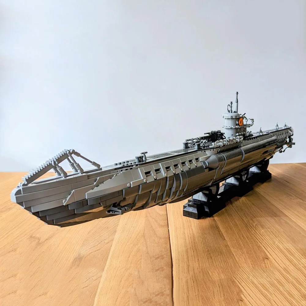 Немецкая подводная лодка типа «U-Лодка» MOC, подводная лодка военной серии, подводная лодка, конструктор для сборки своими руками, строительные блоки для мальчиков, игрушки для взрослых, подарки