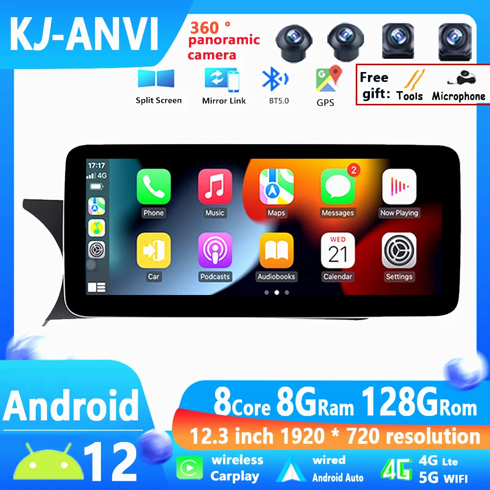 

Car Radio Stereo Multimedia Android 12 12.3" IPS Screen GPS Navigation Video Auto For Mercedes Benz C Grade W204 2011 - 2014