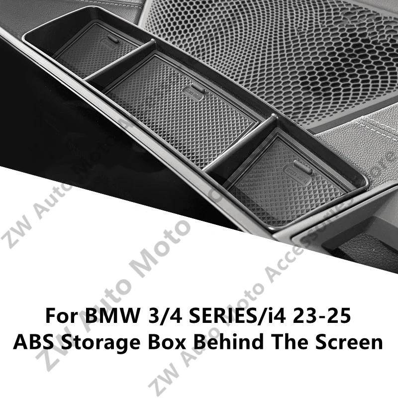 Фото Для BMW 3/4 SERIES/i4 23-25 G20 G21 ящик для хранения из АБС-пластика за экраном, внутренние принадлежности, детали для модификации автомобильных украшений