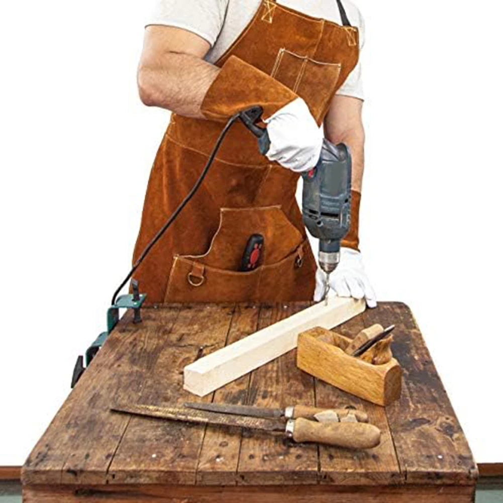 Сварочный фартук из воловьей кожи сверхмощный для мастерской промышленное