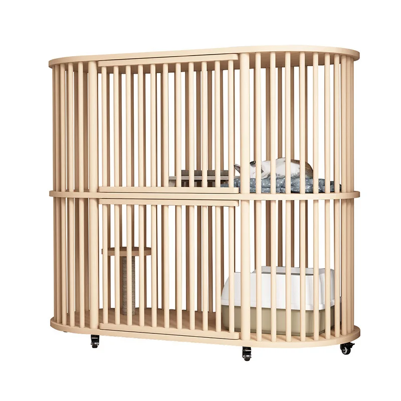 

Handmade Wood Cat House Big Space Cat Villa Cat Bed