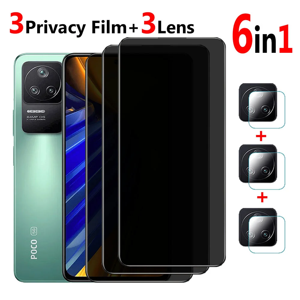 

1 ~ 3 PCS, защитное стекло для Poco F4 GT Защитная пленка для экрана Xiaomi Poco F 4 Privacy Film Pocco Poko F4 Частный фильм аксессуары для телефона