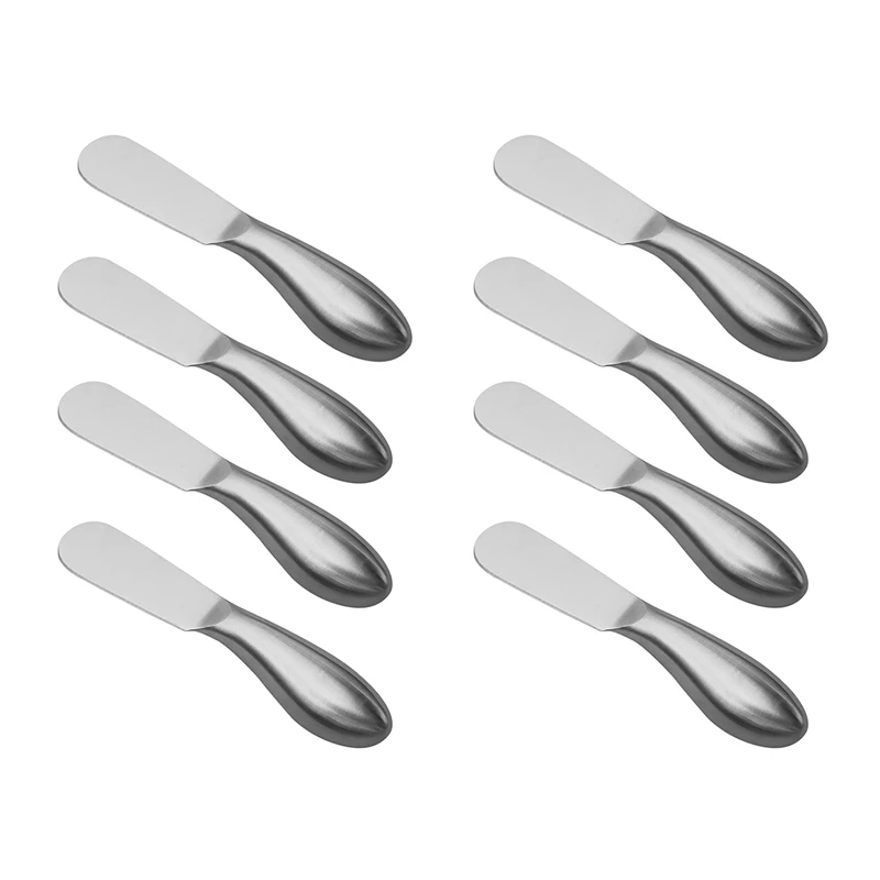 

8-Piece Cheese And Butter Spreader, One-Piece Stainless Steel, Christmas Gift, Birthday/Party, Wedding/Anniversary