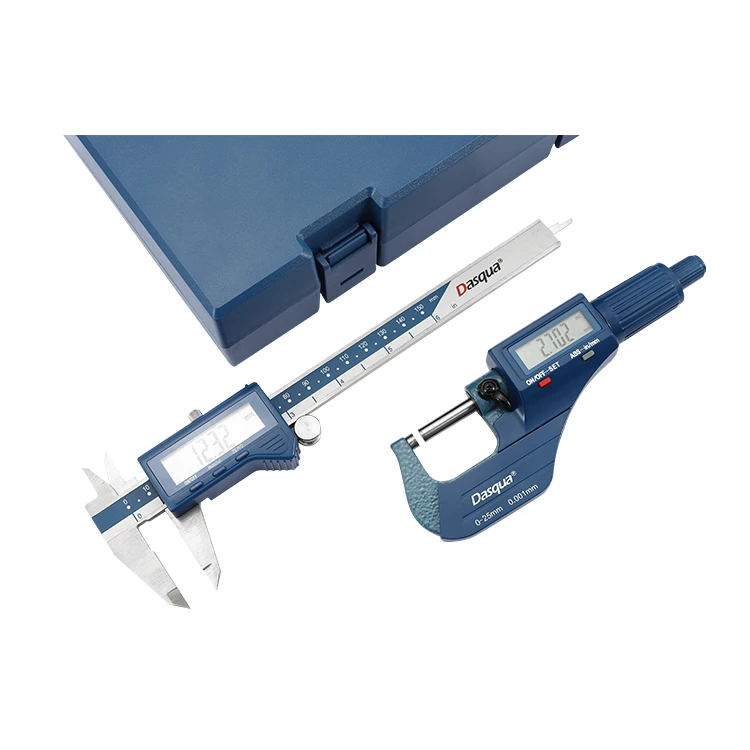 Набор из 2 предметов Dasqua Di Misurazione Per Uso Generico 0-150 мм 0-6 дюймов Calibro Digitale 0-25 0-1 Micrometro Esterno