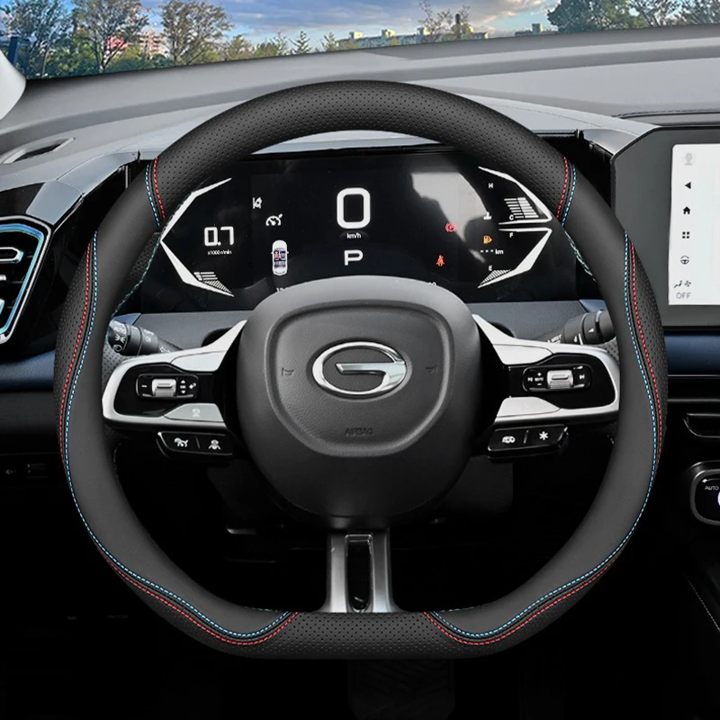 

Для GAC GS4 Trumpchi GS4 Max PLUS 2025 2026 D Тип Кожаный чехол на руль автомобиля Удобная ручка Чехол Аксессуары для интерьера