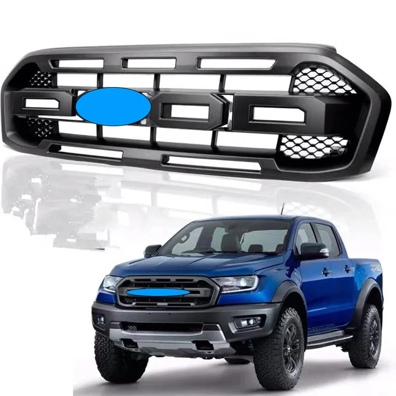 Фото DUKE4WD Модифицированная Передняя решетка для гонок Wildtrak, решетки подходят для FORD Ranger T7 T8 2015-2021, Сетчатая Маска, крышка, решетка, запчасти для пикапа №3
