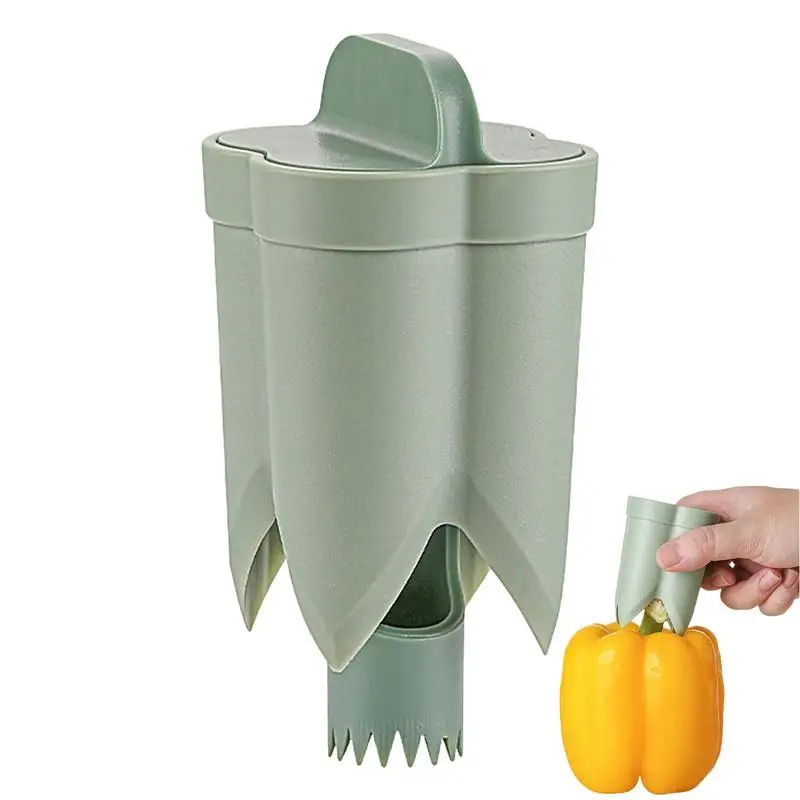 

Pepper Corer Chili Seed Remover Twist Seed Bell Core Separator Cutter Jalapeno Peppers Cucumber Tomato Deseeder Kitchen Tool