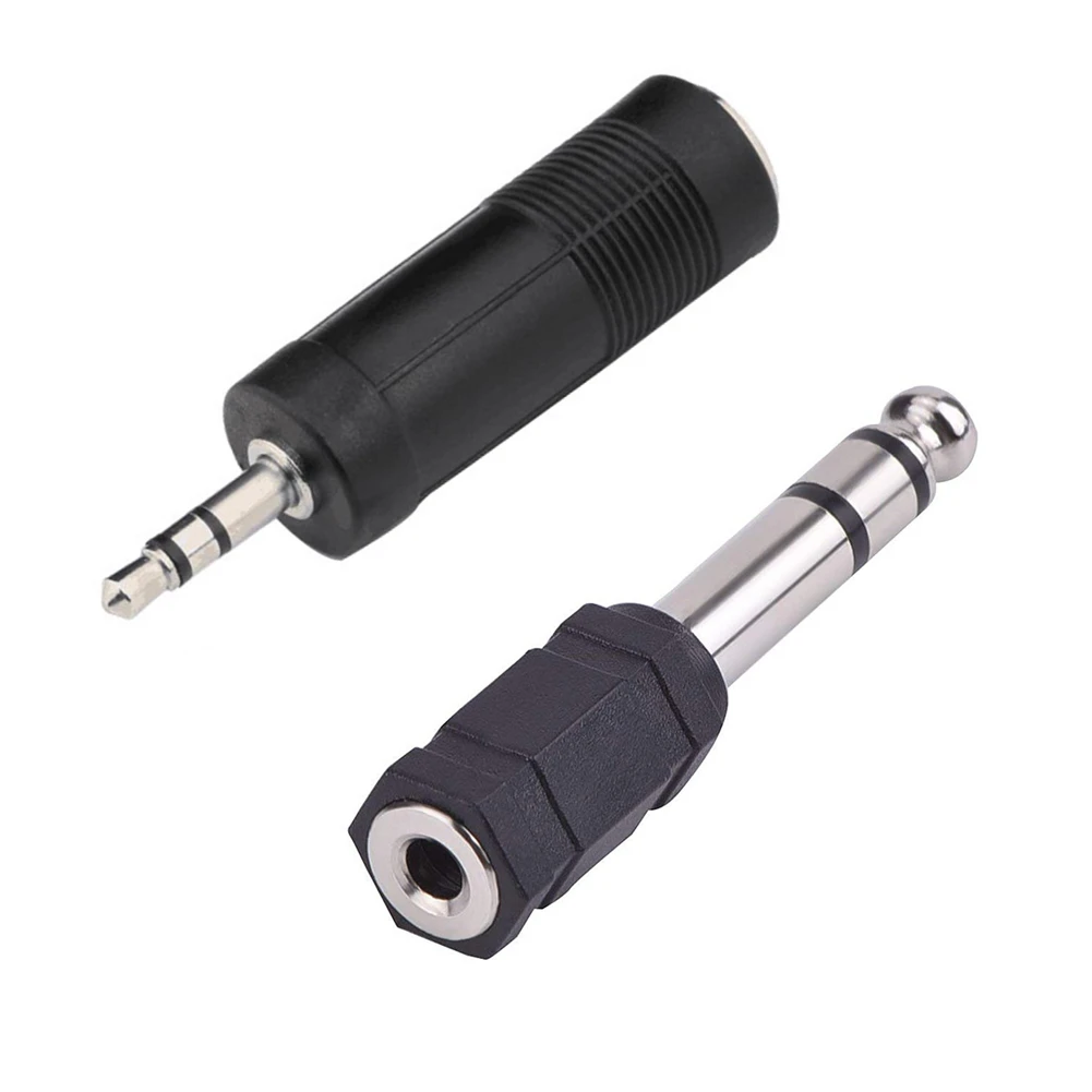 

3.5mm Female To 6.35mm Male Stereo Headphone Audio Adaptor Microphone Connector For Pro Audio Applications