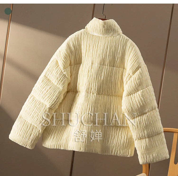 Теплый роскошный пуховик Old Money шелковый бархат в стиле ретро 90 с